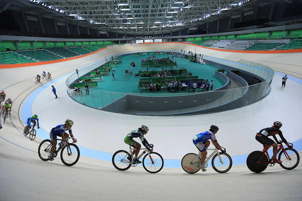 olympic velodrome in barra olympic park tested the track 25.06.16 1